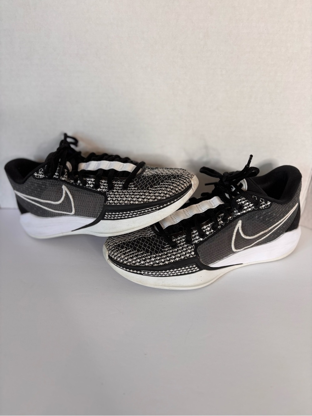 Nike Sabrina 1TB Low Top Women's Black and White Basketball Athletic Sneakers - Picture 7 of 7